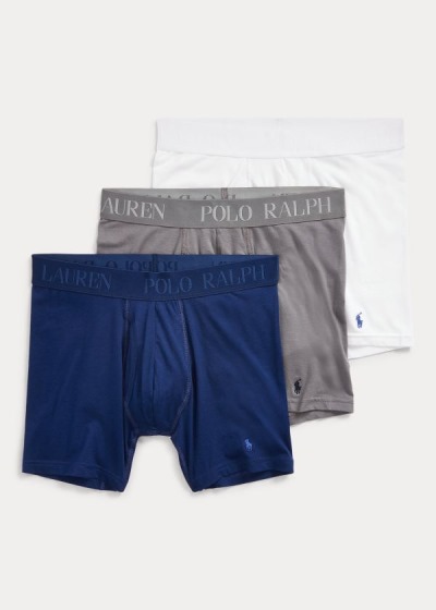 Men's Polo Ralph Lauren 4D Flex 3-Pack Briefs | 186409UHC